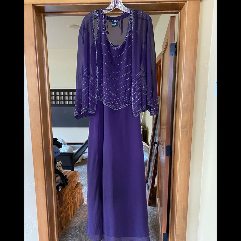 JKARA purple sequins dress. Worn only 1 time